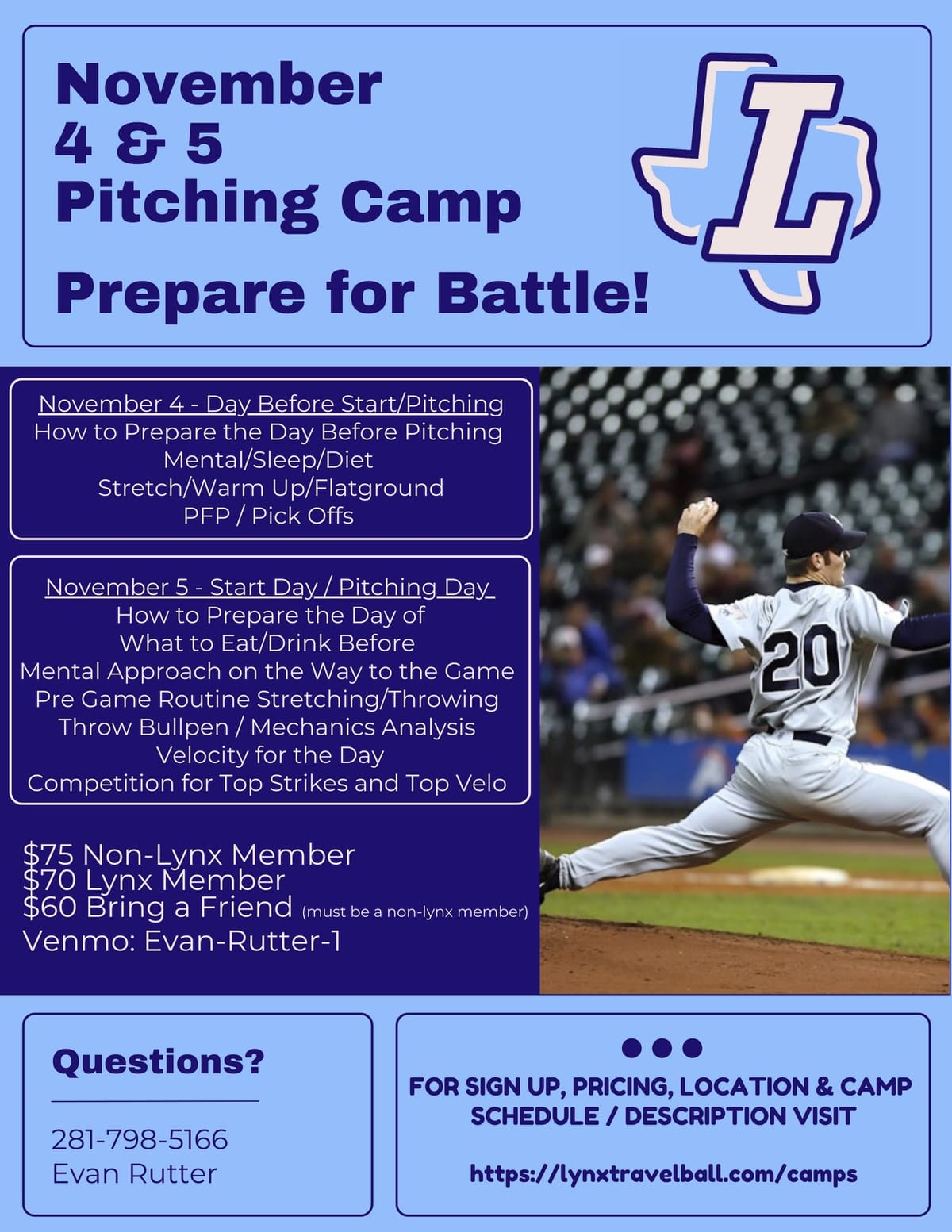 Lynx to host two-day pitching camp at Farm League Park